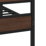 Casa si Gradina - Mobilier - Paturi si accesorii - Paturi - Cadru de pat metalic fara saltea, stejar maro, 200x200 cm - Infinity.ro