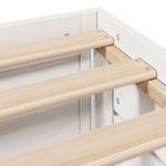 Casa si Gradina - Mobilier - Paturi si accesorii - Paturi - Cadru pat fara saltea/cu sertare alb 135x190 cm lemn masiv pin - Infinity.ro