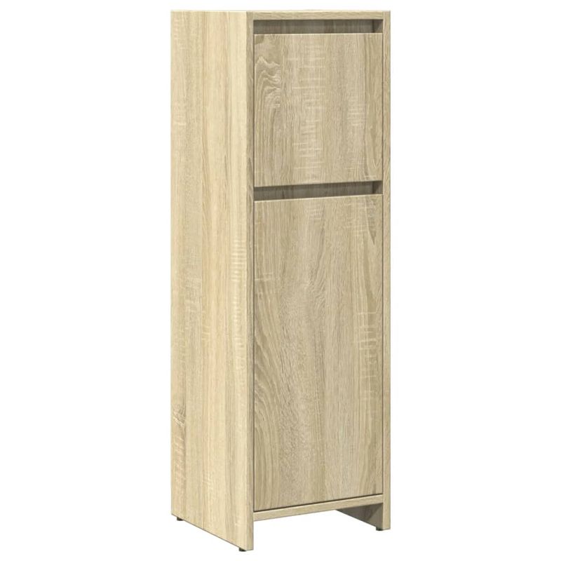 Casa si Gradina - Mobilier - Seturi de mobilier - Seturi baie - Set mobilier de baie, 3 piese, stejar sonoma, lemn prelucrat - Infinity.ro