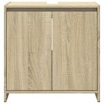 Casa si Gradina - Mobilier - Seturi de mobilier - Seturi baie - Set mobilier de baie, 3 piese, stejar sonoma, lemn prelucrat - Infinity.ro