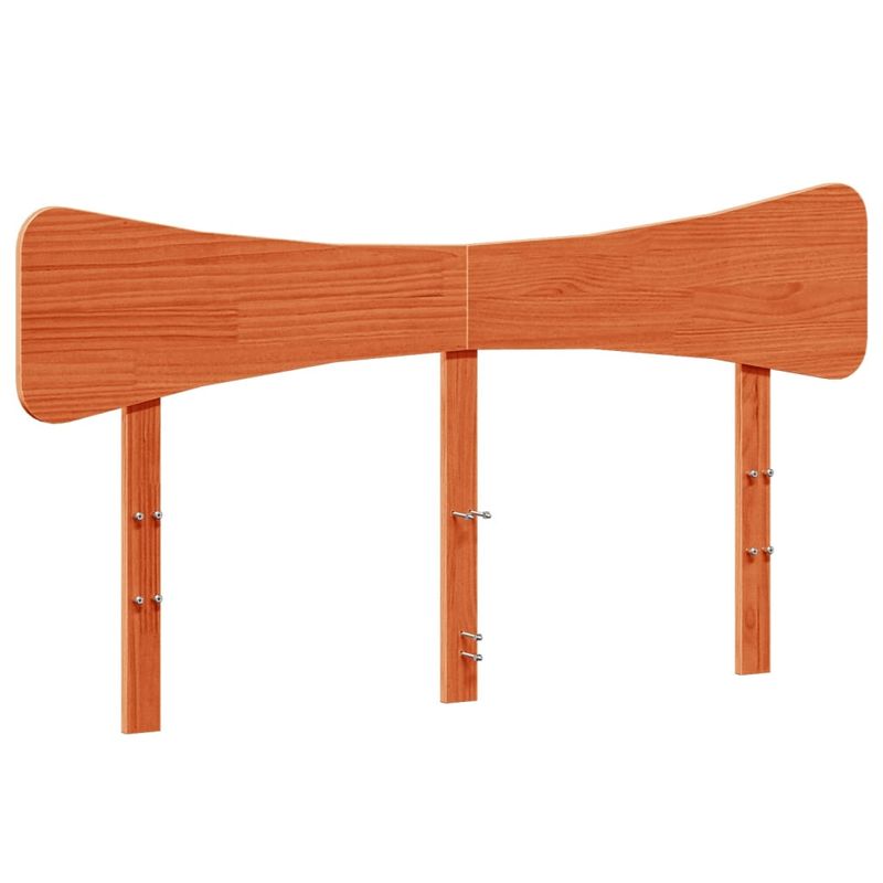 Casa si Gradina - Mobilier - Paturi si accesorii - Paturi - Cadru pat fara saltea, maro ceruit, 135x190 cm, lemn masiv pin - Infinity.ro