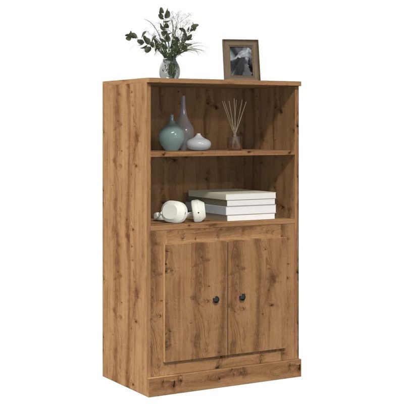 Casa si Gradina - Mobilier - Comode si corpuri - Corpuri bucatarie - Dulap inalt, stejar artizanal, 60x35,5x103,5 cm, lemn prelucrat - Infinity.ro