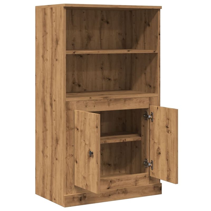 Casa si Gradina - Mobilier - Comode si corpuri - Corpuri bucatarie - Dulap inalt, stejar artizanal, 60x35,5x103,5 cm, lemn prelucrat - Infinity.ro