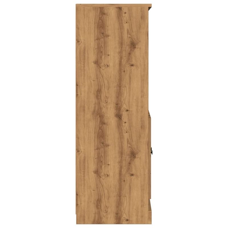 Casa si Gradina - Mobilier - Comode si corpuri - Corpuri bucatarie - Dulap inalt, stejar artizanal, 60x35,5x103,5 cm, lemn prelucrat - Infinity.ro