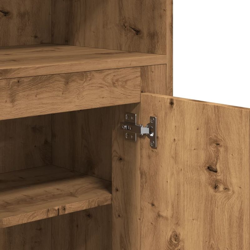 Casa si Gradina - Mobilier - Comode si corpuri - Corpuri bucatarie - Dulap inalt, stejar artizanal, 60x35,5x103,5 cm, lemn prelucrat - Infinity.ro