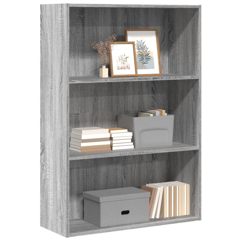 Casa si Gradina - Mobilier - Biblioteci si rafturi - Biblioteci - Biblioteca, gri sonoma, 80x30x114 cm, lemn prelucrat - Infinity.ro
