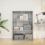 Casa si Gradina - Mobilier - Biblioteci si rafturi - Biblioteci - Biblioteca, gri sonoma, 80x30x114 cm, lemn prelucrat - Infinity.ro