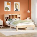 Casa si Gradina - Mobilier - Paturi si accesorii - Paturi - Cadru de pat fara saltea, 140x190 cm, lemn masiv de pin - Infinity.ro
