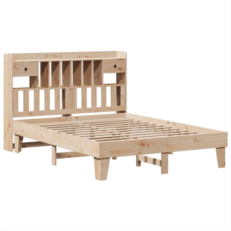 Casa si Gradina - Mobilier - Paturi si accesorii - Paturi - Cadru de pat fara saltea, 140x190 cm, lemn masiv de pin - Infinity.ro