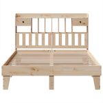 Casa si Gradina - Mobilier - Paturi si accesorii - Paturi - Cadru de pat fara saltea, 140x190 cm, lemn masiv de pin - Infinity.ro