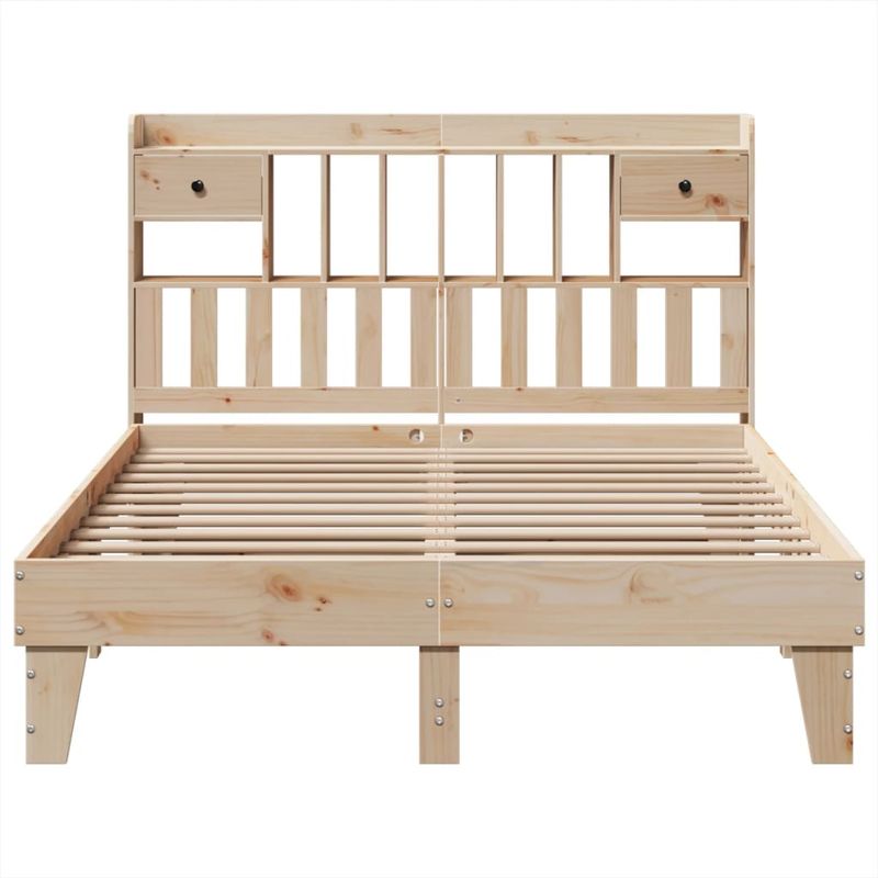 Casa si Gradina - Mobilier - Paturi si accesorii - Paturi - Cadru de pat fara saltea, 140x190 cm, lemn masiv de pin - Infinity.ro