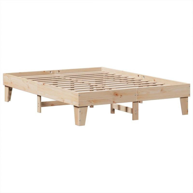 Casa si Gradina - Mobilier - Paturi si accesorii - Paturi - Cadru de pat fara saltea, 140x190 cm, lemn masiv de pin - Infinity.ro