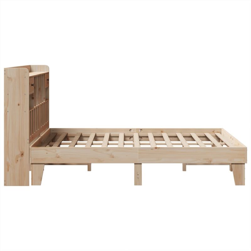 Casa si Gradina - Mobilier - Paturi si accesorii - Paturi - Cadru de pat fara saltea, 140x190 cm, lemn masiv de pin - Infinity.ro