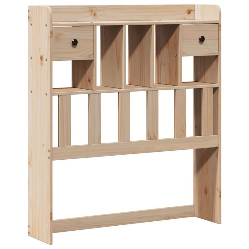 Casa si Gradina - Mobilier - Paturi si accesorii - Paturi - Pat cu biblioteca fara saltea, 75x190 cm, lemn masiv de pin - Infinity.ro