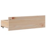 Casa si Gradina - Mobilier - Paturi si accesorii - Paturi - Pat cu biblioteca fara saltea, 75x190 cm, lemn masiv de pin - Infinity.ro