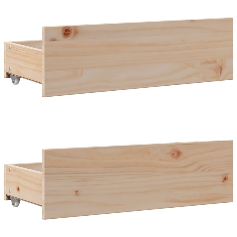 Casa si Gradina - Mobilier - Paturi si accesorii - Paturi - Pat cu biblioteca fara saltea, 75x190 cm, lemn masiv de pin - Infinity.ro