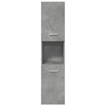 Casa si Gradina - Mobilier - Mobilier baie - Comode baie - Dulap suspendat de baie, gri beton, 30x30x130 cm lemn prelucrat - Infinity.ro