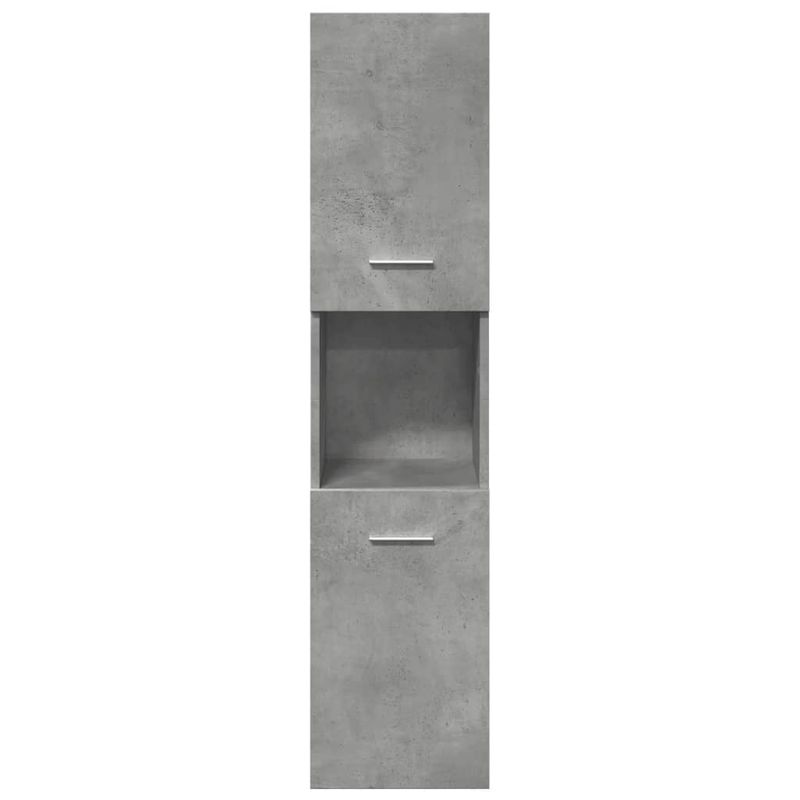 Casa si Gradina - Mobilier - Mobilier baie - Comode baie - Dulap suspendat de baie, gri beton, 30x30x130 cm lemn prelucrat - Infinity.ro
