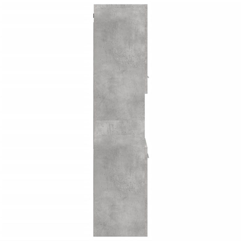 Casa si Gradina - Mobilier - Mobilier baie - Comode baie - Dulap suspendat de baie, gri beton, 30x30x130 cm lemn prelucrat - Infinity.ro