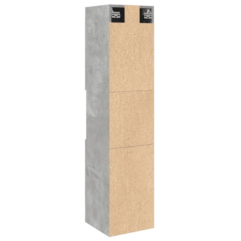 Casa si Gradina - Mobilier - Mobilier baie - Comode baie - Dulap suspendat de baie, gri beton, 30x30x130 cm lemn prelucrat - Infinity.ro