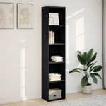 Casa si Gradina - Mobilier - Biblioteci si rafturi - Biblioteci - Biblioteca, negru, 40x30x189 cm, lemn prelucrat - Infinity.ro