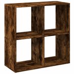 Casa si Gradina - Mobilier - Biblioteci si rafturi - Biblioteci - Biblioteca/separator camera stejar fumuriu 69,5x29x69,5 cm lemn - Infinity.ro