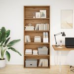 Casa si Gradina - Mobilier - Biblioteci si rafturi - Biblioteci - Biblioteca, stejar artizanal, 80x30x189 cm, lemn prelucrat - Infinity.ro