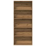 Casa si Gradina - Mobilier - Biblioteci si rafturi - Biblioteci - Biblioteca, stejar artizanal, 80x30x189 cm, lemn prelucrat - Infinity.ro