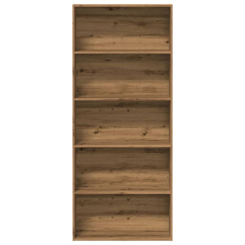 Casa si Gradina - Mobilier - Biblioteci si rafturi - Biblioteci - Biblioteca, stejar artizanal, 80x30x189 cm, lemn prelucrat - Infinity.ro