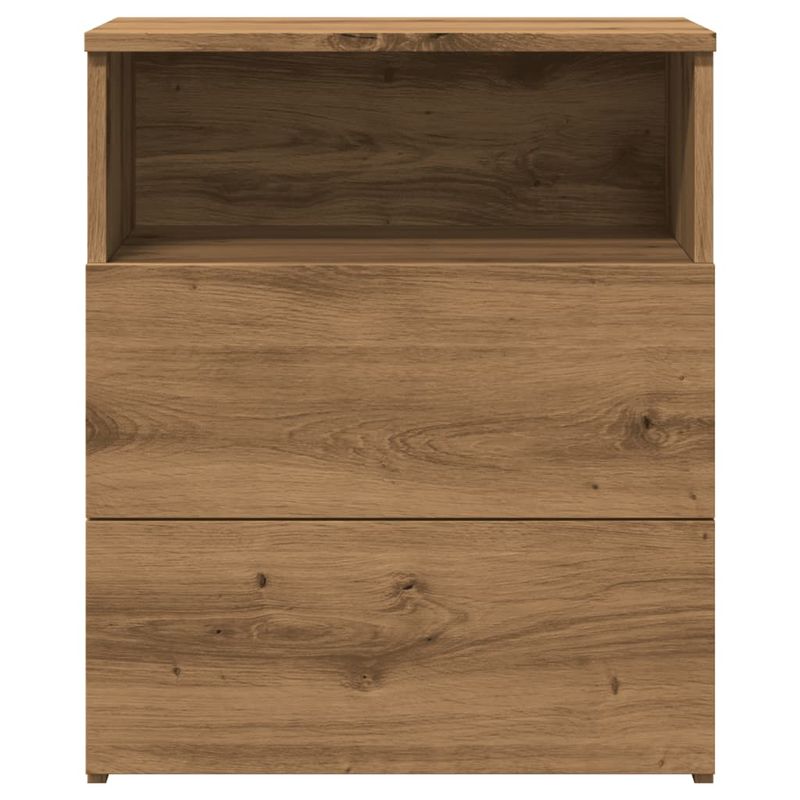 Casa si Gradina - Mobilier - Comode si corpuri - Noptiere - Noptiera, stejar artizanal, 50x32x60 cm, lemn prelucrat - Infinity.ro