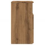 Casa si Gradina - Mobilier - Comode si corpuri - Noptiere - Noptiera, stejar artizanal, 50x32x60 cm, lemn prelucrat - Infinity.ro