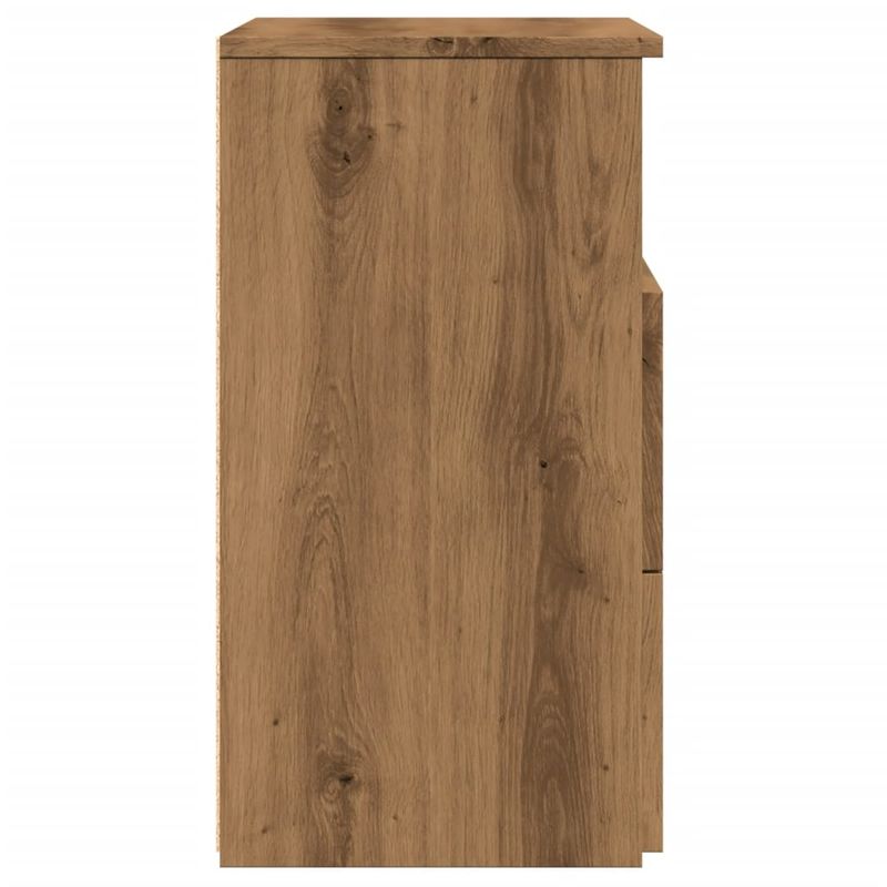 Casa si Gradina - Mobilier - Comode si corpuri - Noptiere - Noptiera, stejar artizanal, 50x32x60 cm, lemn prelucrat - Infinity.ro