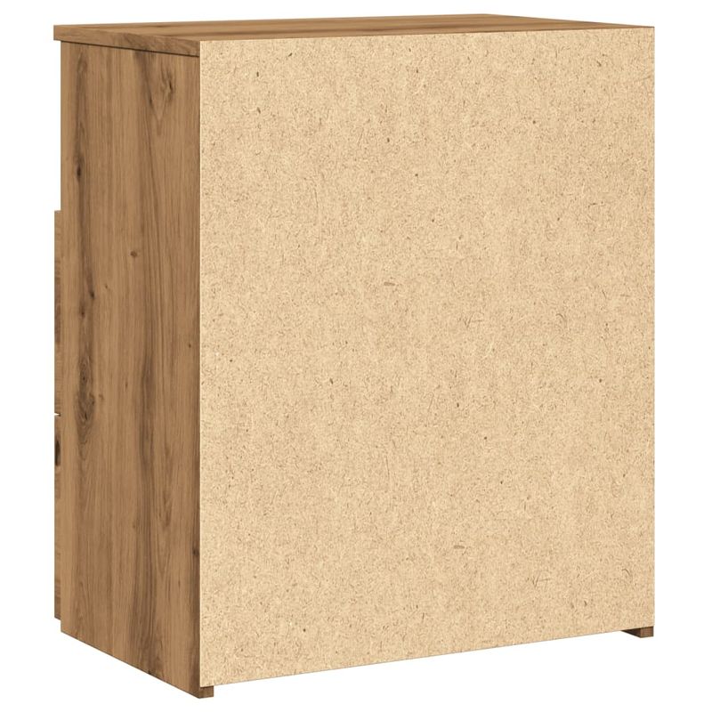 Casa si Gradina - Mobilier - Comode si corpuri - Noptiere - Noptiera, stejar artizanal, 50x32x60 cm, lemn prelucrat - Infinity.ro