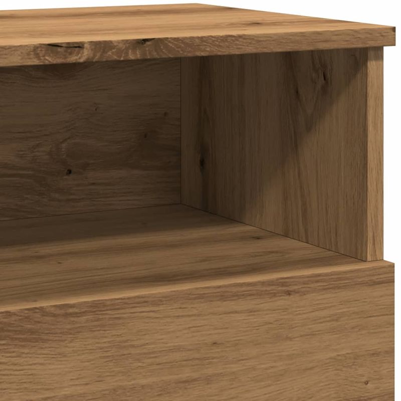 Casa si Gradina - Mobilier - Comode si corpuri - Noptiere - Noptiera, stejar artizanal, 50x32x60 cm, lemn prelucrat - Infinity.ro