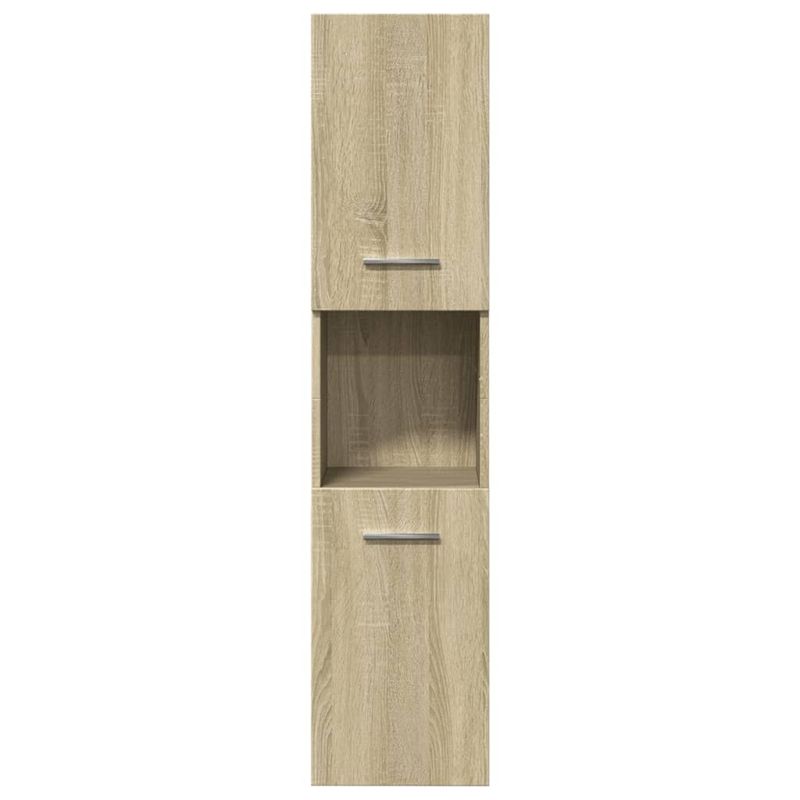 Casa si Gradina - Mobilier - Seturi de mobilier - Seturi baie - Set mobilier de baie, 3 piese, stejar sonoma, lemn prelucrat - Infinity.ro