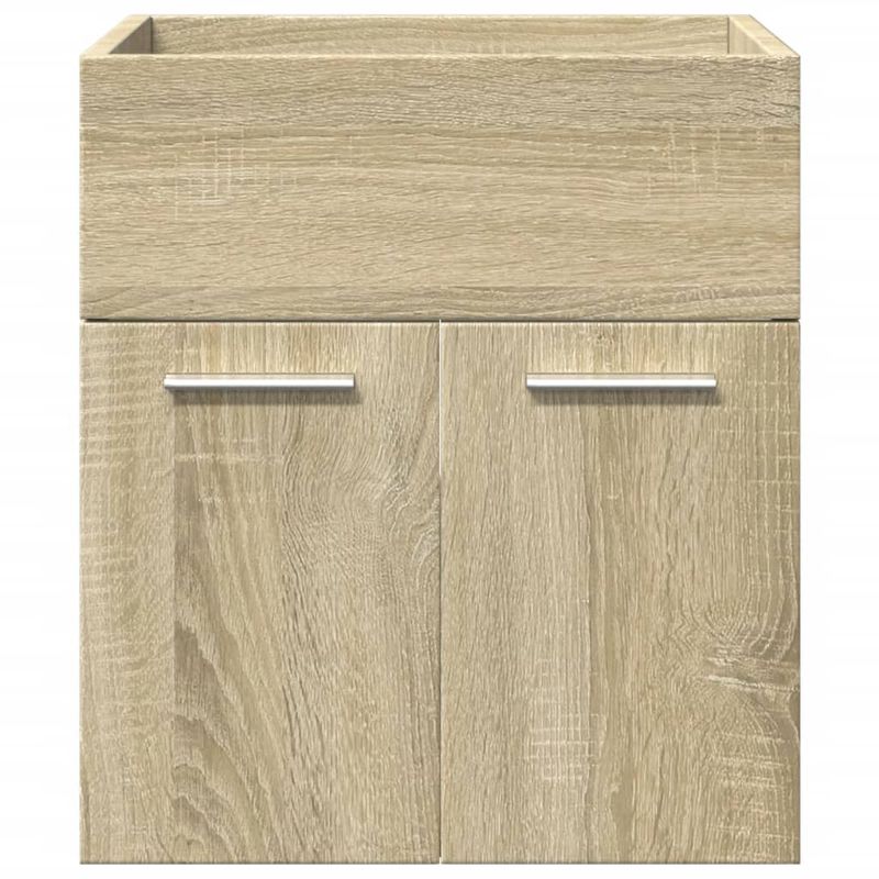 Casa si Gradina - Mobilier - Seturi de mobilier - Seturi baie - Set mobilier de baie, 3 piese, stejar sonoma, lemn prelucrat - Infinity.ro