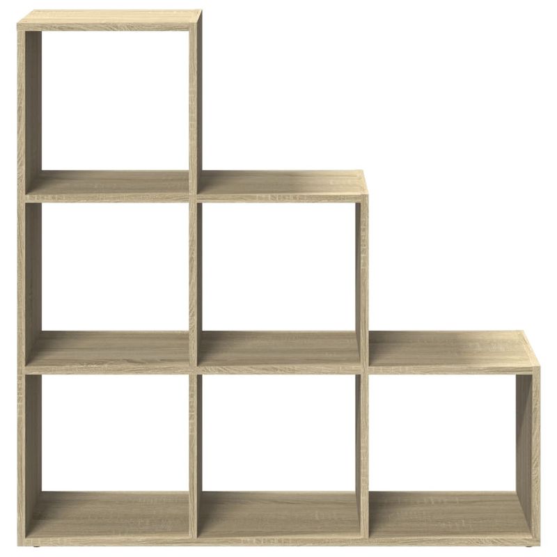 Casa si Gradina - Mobilier - Biblioteci si rafturi - Biblioteci - Biblioteca/separator 3 niveluri stejar sonoma 99x29x99 cm lemn - Infinity.ro