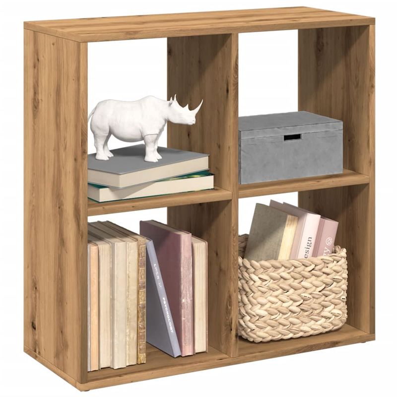 Casa si Gradina - Mobilier - Biblioteci si rafturi - Biblioteci - Biblioteca/separator, stejar artizanal, 69,5x29x69,5 cm, lemn - Infinity.ro