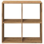 Casa si Gradina - Mobilier - Biblioteci si rafturi - Biblioteci - Biblioteca/separator, stejar artizanal, 69,5x29x69,5 cm, lemn - Infinity.ro