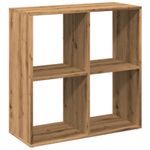 Casa si Gradina - Mobilier - Biblioteci si rafturi - Biblioteci - Biblioteca/separator, stejar artizanal, 69,5x29x69,5 cm, lemn - Infinity.ro