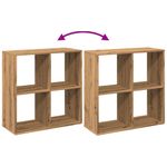 Casa si Gradina - Mobilier - Biblioteci si rafturi - Biblioteci - Biblioteca/separator, stejar artizanal, 69,5x29x69,5 cm, lemn - Infinity.ro