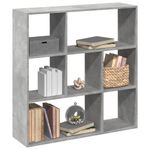 Casa si Gradina - Mobilier - Biblioteci si rafturi - Biblioteci - Biblioteca/separator camera gri beton 102x29x103,5 cm lemn - Infinity.ro