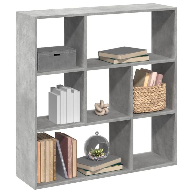 Casa si Gradina - Mobilier - Biblioteci si rafturi - Biblioteci - Biblioteca/separator camera gri beton 102x29x103,5 cm lemn - Infinity.ro