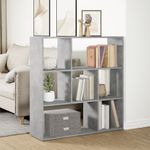 Casa si Gradina - Mobilier - Biblioteci si rafturi - Biblioteci - Biblioteca/separator camera gri beton 102x29x103,5 cm lemn - Infinity.ro