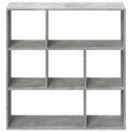 Casa si Gradina - Mobilier - Biblioteci si rafturi - Biblioteci - Biblioteca/separator camera gri beton 102x29x103,5 cm lemn - Infinity.ro