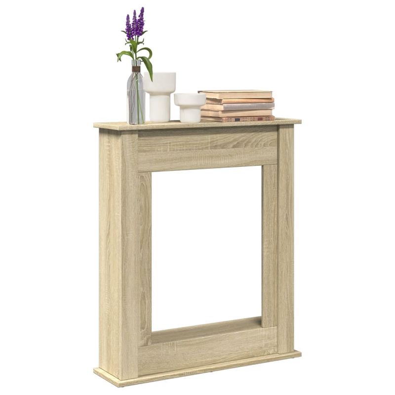 Casa si Gradina - Termice - Sobe, Seminee si accesorii - Accesorii seminee si sobe - Masca de semineu, stejar sonoma, 75x20x87,5 cm, lemn prelucrat - Infinity.ro