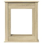 Casa si Gradina - Termice - Sobe, Seminee si accesorii - Accesorii seminee si sobe - Masca de semineu, stejar sonoma, 75x20x87,5 cm, lemn prelucrat - Infinity.ro