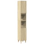 Casa si Gradina - Mobilier - Seturi de mobilier - Seturi baie - Set mobilier de baie, 3 piese, stejar sonoma, lemn prelucrat - Infinity.ro