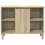 Casa si Gradina - Mobilier - Seturi de mobilier - Seturi baie - Set mobilier de baie, 3 piese, stejar sonoma, lemn prelucrat - Infinity.ro