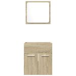 Casa si Gradina - Mobilier - Seturi de mobilier - Seturi baie - Set mobilier de baie, 2 piese, stejar sonoma, lemn prelucrat - Infinity.ro